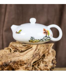 《山水闲适》扁壶