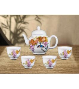 《紫气东来》一壶四杯