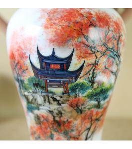 《一亭秋色满枫林》